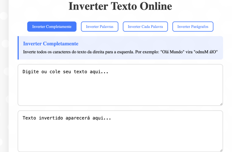 texto invertido