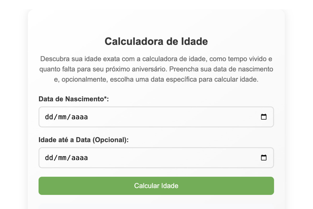 Calcular Idade