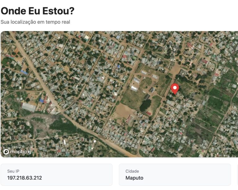 Onde eu estou agora: localização em tempo real